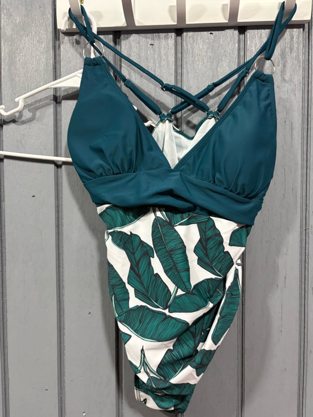 Teal Leaf One-Piece Swimsuit